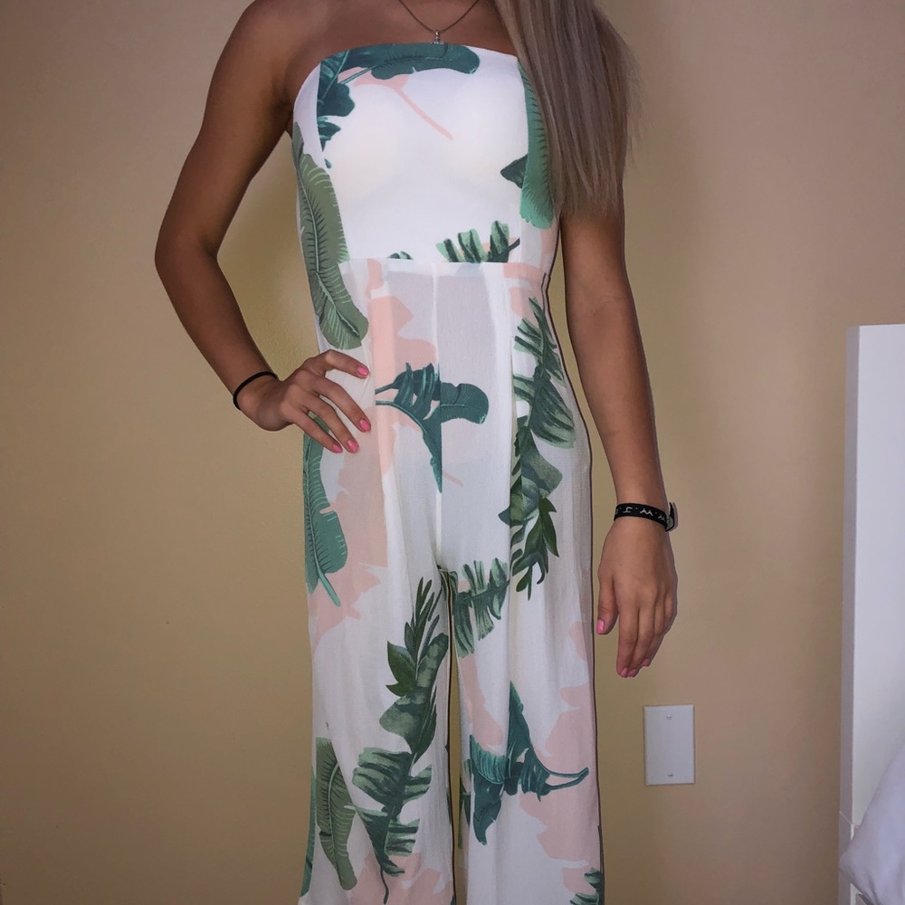 Floral print romper